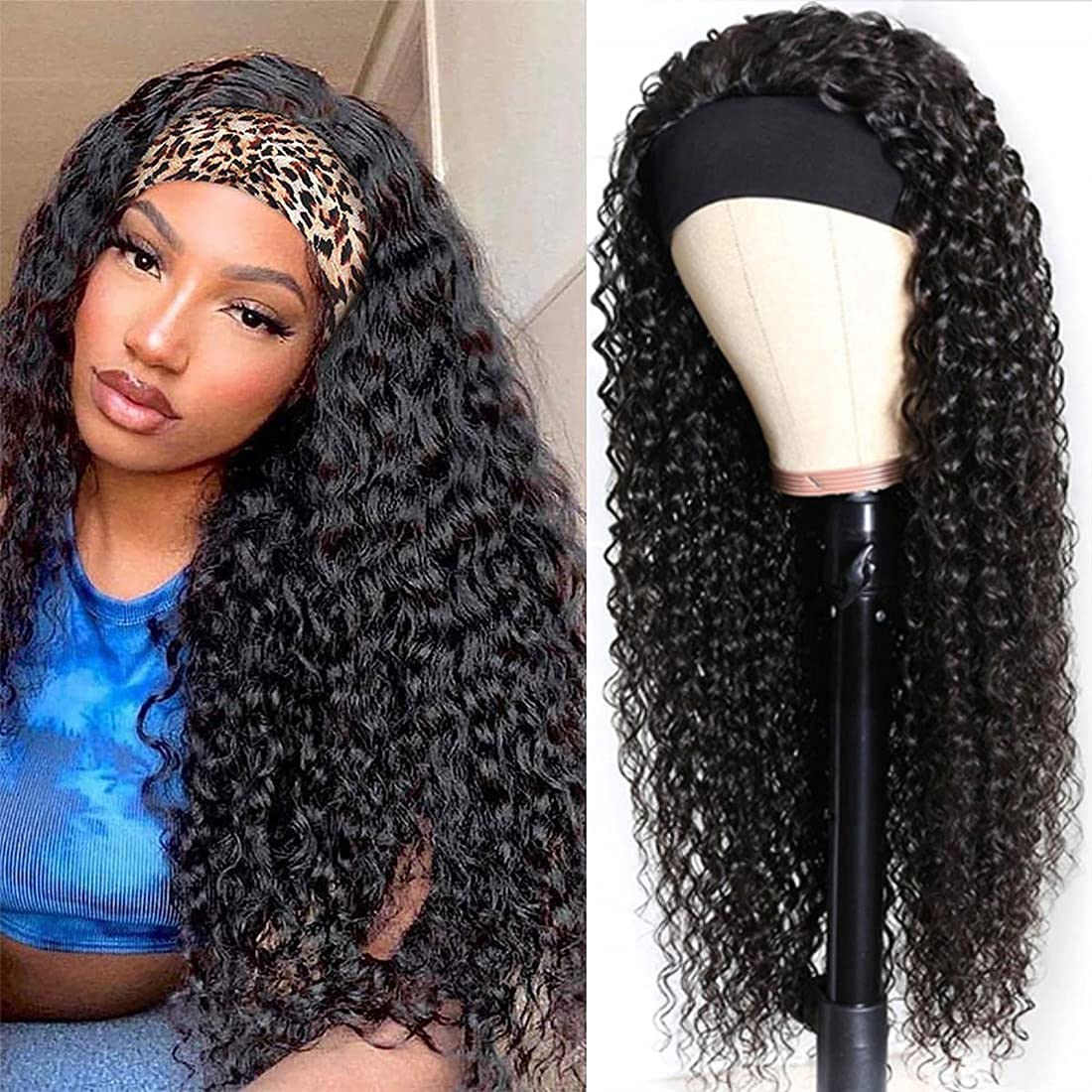 Deep Wave Headband Wig