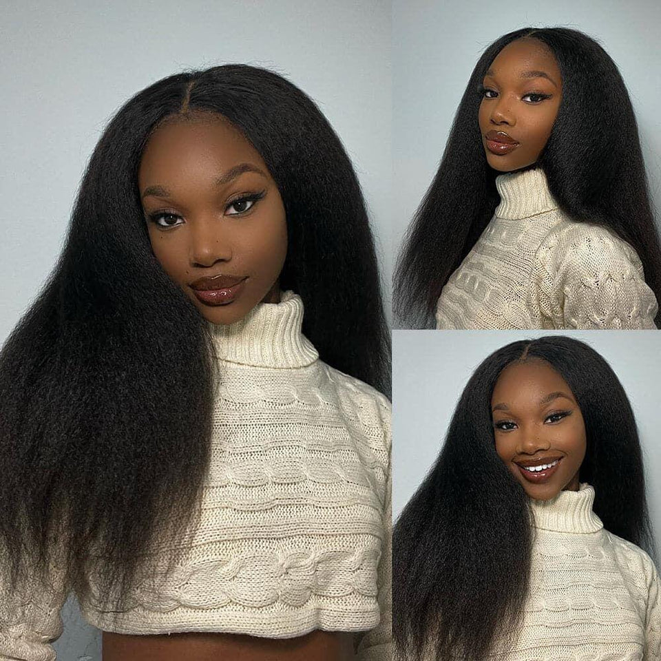 Glueless 13x4 Luxury Lace Front Wig-Yaki Straight