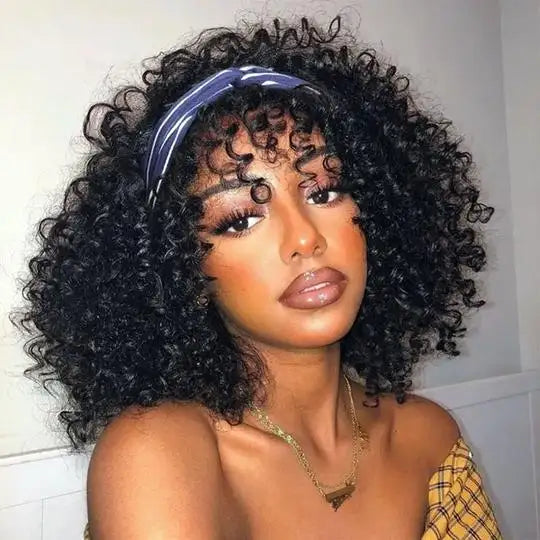 Short Curly Headband Wig - Jerry Curls