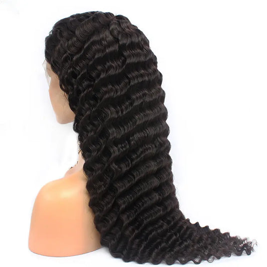 Glueless 13x4 Luxury Lace Front Wig- Deep Wave