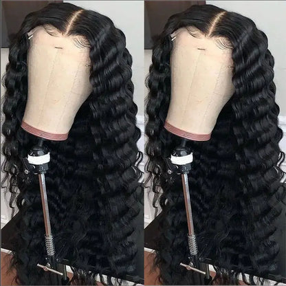 Glueless 13x4 Luxury Lace Front Wig- Deep Wave